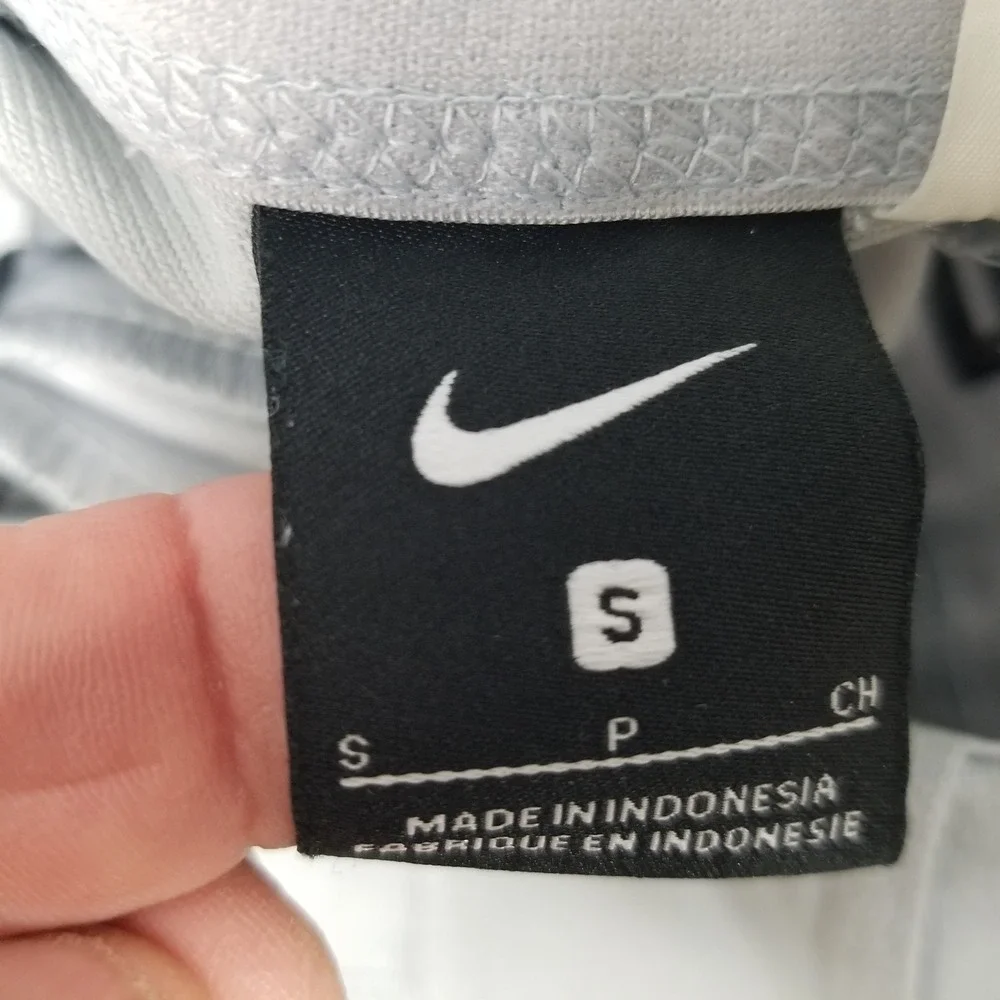Nike Baseball Pants Men Small Grey BSBL Open Bottom‎ Mesh Back Knee Athletic